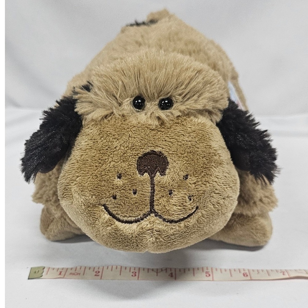 Pillow Pets Pee-Wees Brown Dog Plush Stuffed Animal Travel Pillow 11 inch